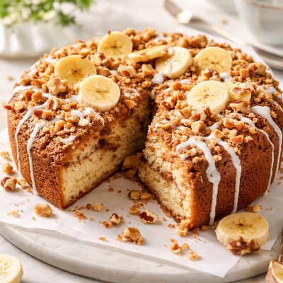 Image of Banana Sour Cream Coffee Cake