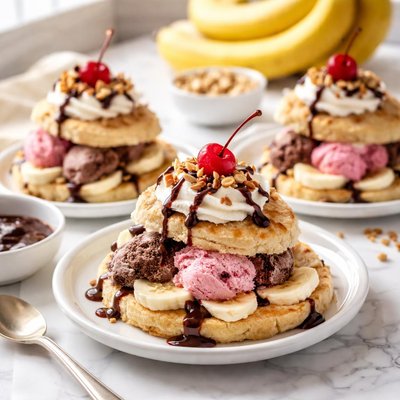 Image of Banana Split Shortcakes