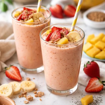 Image of Banana Strawberry Mango Smoothie