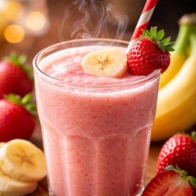 Image of Whole30 Banana Strawberry Smoothie