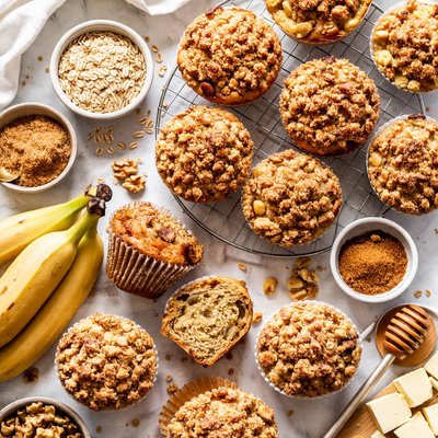 Image of Banana Streusel Muffins
