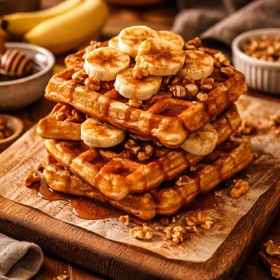 Image of Waffle de plátano