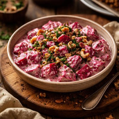 Image of Bangar Bil Zabadi Egyptian Beet Salad