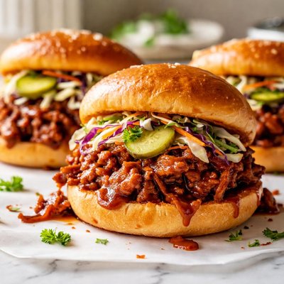 Image of Barbecue Pork Sandwiches
