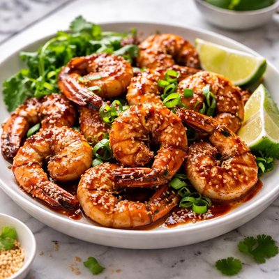 Image of Barbecue Sesame Prawns Shrimp