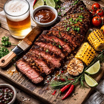 Image of Barbecued Beer Steak