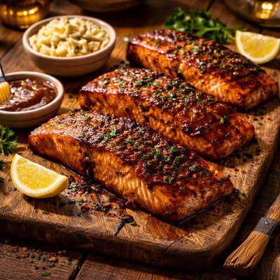 Image of Barbecued Blarney Salmon
