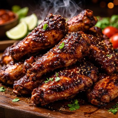 Image of Barbecued Buzzard Wings