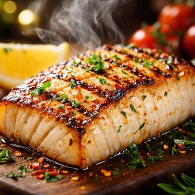 Image of Barbecued Halibut
