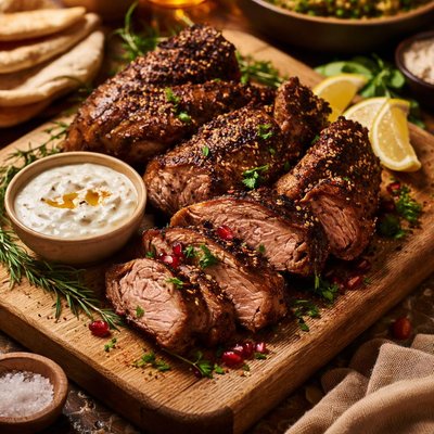 Image of Barbecued Middle Eastern Lamb