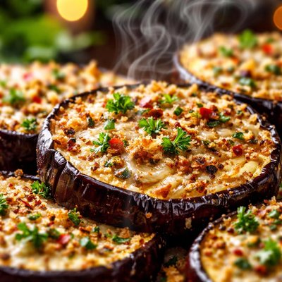 Image of Barbecued Parmesan Eggplant