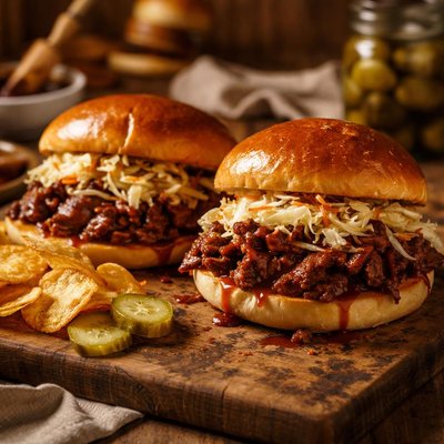 Image of Barbecued Pork Sandwiches