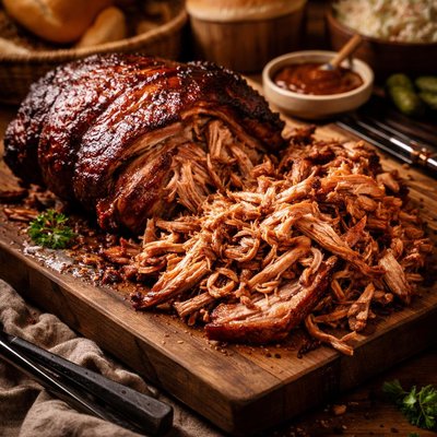 Image of Barbecued Pork Shoulder for 50 Pulled Pork