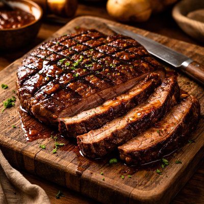 Image of Barbecued Round Steak
