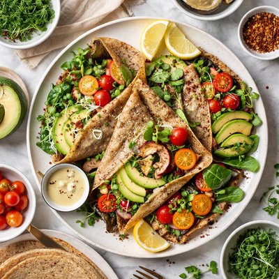 Image of Basic Buckwheat Crepes Vegan and Gluten Free