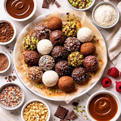 Image of Basic Chocolate Truffles Plus 4 Variations