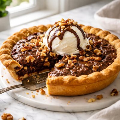 Image of Basic Kentucky Chocolate Walnut Pie