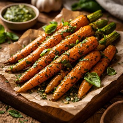 Image of Basil Butter Carrots