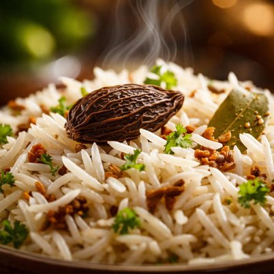 Image of Basmati Rice with Black Cardamom