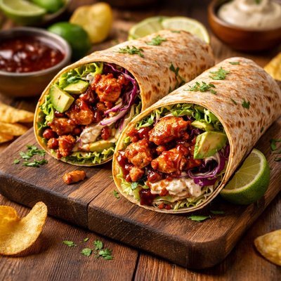 Image of Wrap de Pollo a la BBQ sin Soya