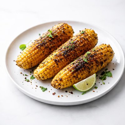 Image of Bbq Cob of Corn with Pepper