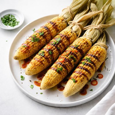 Image of BBQ Grilled Corn on the Cob