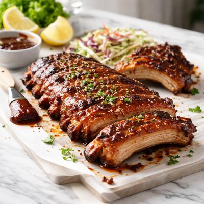 Image of Bbq Ribs a Little Sweet a Little Tangy