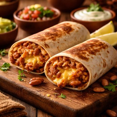 Image of Vegan Bean and Cheese Burrito