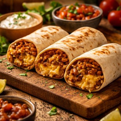 Image of Whole30 Bean and Cheese Burritos