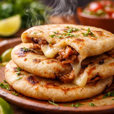 Image of Vegan Bean and Cheese Pupusas