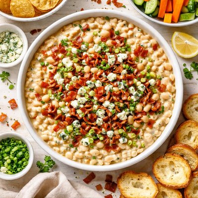 Image of Bean Bacon and Blue Cheese Dip