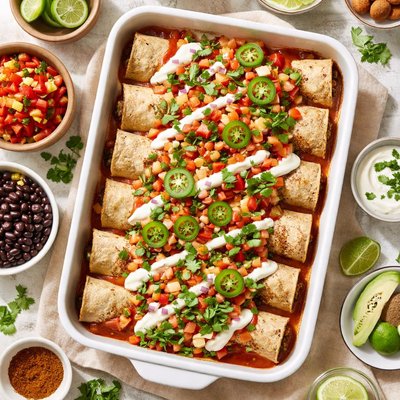 Image of Whole30 Bean Enchilada