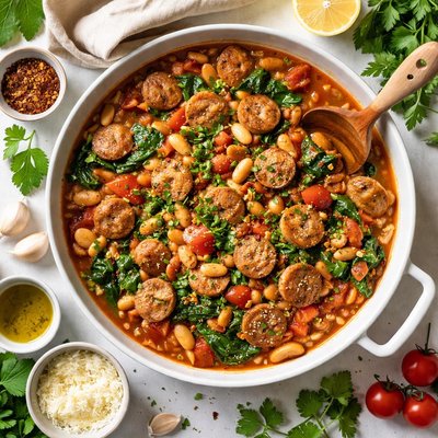 Image of Beans and Sweet Italian Sausage