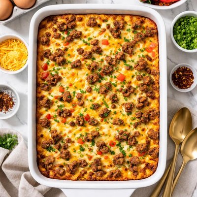 Image of Bed and Breakfast Sausage Egg Casserole