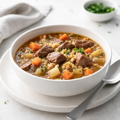 Image of Beef and Barley Soup Crock Pot