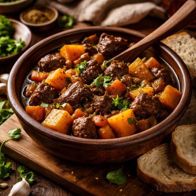 Image of Beef and Butternut Tagine Crockpot Paleo