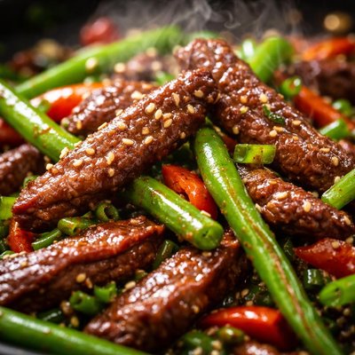 Image of Beef and Green Bean Stir Fry