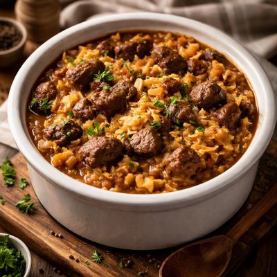 Image of Beef and Hash Browns Dinner Crock Pot