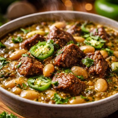 Image of Beef Bean Chile Verde