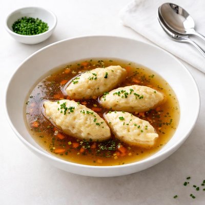 Image of Beef Broth with Semolina Dumplings
