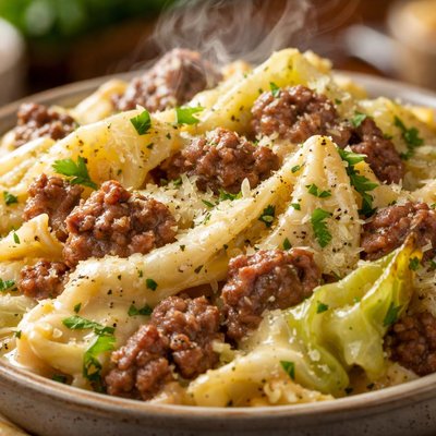 Image of Beef Cabbage Alfredo