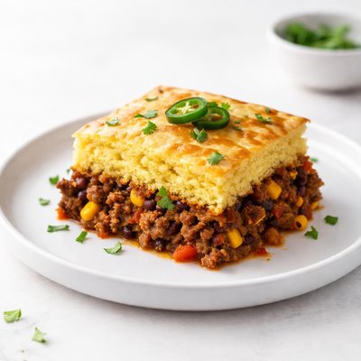 Image of Beef Cornbread Casserole