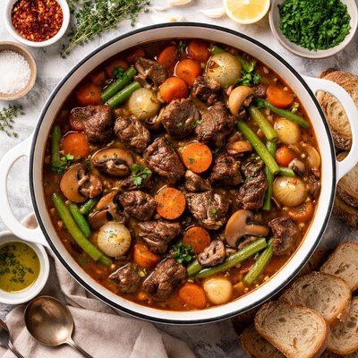 Image of Cazuela de Carne de la Dieta Mediterránea