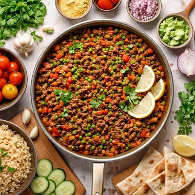 Image of "Carne de res Kheema"