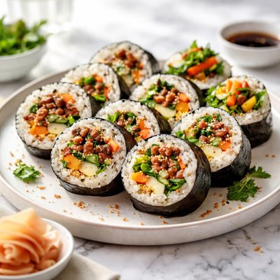 Image of Vegetarian Beef Kimbap