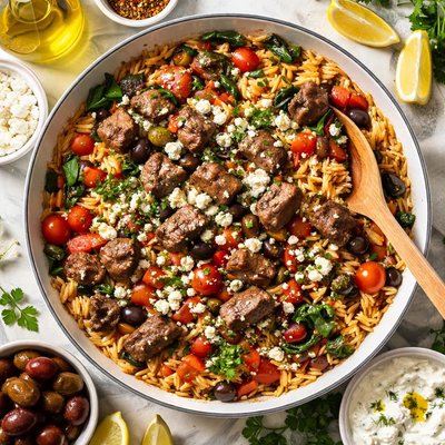 Image of Beef Orzo Mediterranean Style