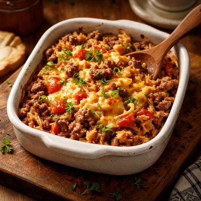 Image of Beef Rice Casserole for Two