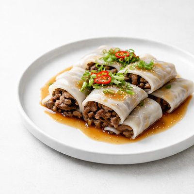 Image of Whole30 Beef Rice Noodle Roll