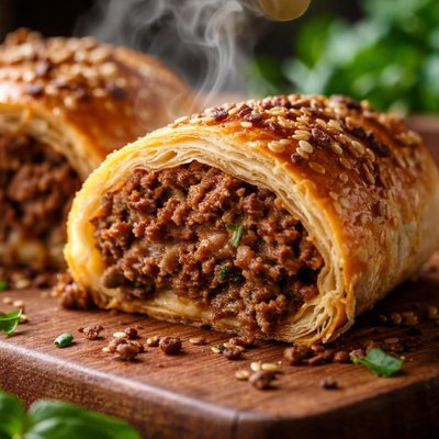Image of Whole30 Beef Sausage Roll