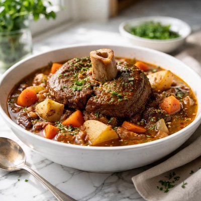 Image of Beef Shank Stew a La Crock Pot
